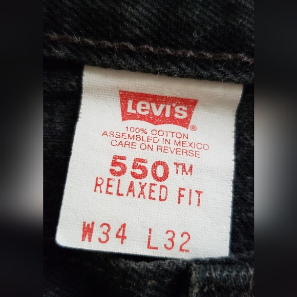 Mens Levi's 550 Relaxed Fit 34/32 - Picture 3 of 3